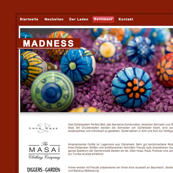 Webdesign für Madness Buchholz